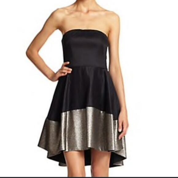 Black Halo Dresses & Skirts - Black Halo EVE Clarkson Cocktail Dress | Black and Gold | Size 0
